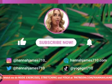 Nude cam girl hannahjames710 image #5891764