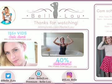 Nude cam girl belle_jlou image #2046827