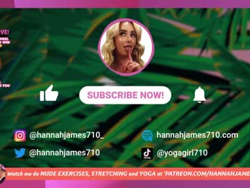 Nude cam girl hannahjames710 image #6056280